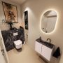 Mondiaz Toiletmeubel Ture Dlux | 60 cm | Meubelkleur Rosee | Eden wastafel Lava Midden | 1 kraangat - Thumbnail 2