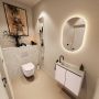 Mondiaz Toiletmeubel Ture Dlux | 60 cm | Meubelkleur Rosee | Eden wastafel Ostra Links | 1 kraangat - Thumbnail 2