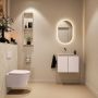 Mondiaz Toiletmeubel Ture Dlux | 60 cm | Meubelkleur Rosee | Eden wastafel Ostra Links | Zonder kraangat - Thumbnail 4