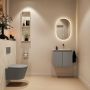 Mondiaz Toiletmeubel Ture Dlux | 60 cm | Meubelkleur Smoke | Eden wastafel Ostra Rechts | Zonder kraangat - Thumbnail 4