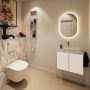 Mondiaz Toiletmeubel Ture Dlux | 60 cm | Meubelkleur Talc | Eden wastafel Glace Midden | Zonder kraangat - Thumbnail 3