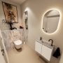 Mondiaz Toiletmeubel Ture Dlux | 60 cm | Meubelkleur Talc | Eden wastafel Glace Rechts | 1 kraangat - Thumbnail 2