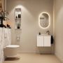 Mondiaz Toiletmeubel Ture Dlux | 60 cm | Meubelkleur Talc | Eden wastafel Glace Rechts | 1 kraangat - Thumbnail 4