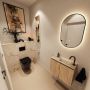 Mondiaz Toiletmeubel Ture Dlux | 60 cm | Meubelkleur Washed Oak | Eden wastafel Frappe Rechts | 1 kraangat - Thumbnail 2