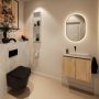 Mondiaz Toiletmeubel Ture Dlux | 60 cm | Meubelkleur Washed Oak | Eden wastafel Opalo Midden | Zonder kraangat - Thumbnail 3