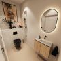 Mondiaz Toiletmeubel Ture Dlux | 60 cm | Meubelkleur Washed Oak | Eden wastafel Ostra Rechts | Zonder kraangat - Thumbnail 2