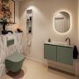 Mondiaz Toiletmeubel Ture Dlux | 80 cm | Meubelkleur Army | Eden wastafel Glace Rechts | 1 kraangat - Thumbnail 3