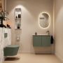 Mondiaz Toiletmeubel Ture Dlux | 80 cm | Meubelkleur Army | Eden wastafel Glace Rechts | 1 kraangat - Thumbnail 4