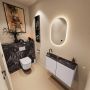 Mondiaz Toiletmeubel Ture Dlux | 80 cm | Meubelkleur Cale | Eden wastafel Lava Links | 1 kraangat - Thumbnail 2