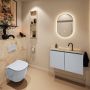 Mondiaz Toiletmeubel Ture Dlux | 80 cm | Meubelkleur Clay | Eden wastafel Frappe Midden | 1 kraangat - Thumbnail 3