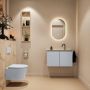 Mondiaz Toiletmeubel Ture Dlux | 80 cm | Meubelkleur Clay | Eden wastafel Frappe Midden | 1 kraangat - Thumbnail 4