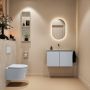 Mondiaz Toiletmeubel Ture Dlux | 80 cm | Meubelkleur Clay | Eden wastafel Opalo Midden | Zonder kraangat - Thumbnail 4