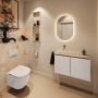 Mondiaz Toiletmeubel Ture Dlux | 80 cm | Meubelkleur Linen | Eden wastafel Frappe Links | Zonder kraangat - Thumbnail 3