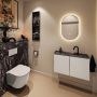 Mondiaz Toiletmeubel Ture Dlux | 80 cm | Meubelkleur Linen | Eden wastafel Lava Midden | 1 kraangat - Thumbnail 3