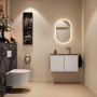 Mondiaz Toiletmeubel Ture Dlux | 80 cm | Meubelkleur Linen | Eden wastafel Lava Midden | 1 kraangat - Thumbnail 4