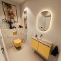 Mondiaz Toiletmeubel Ture Dlux | 80 cm | Meubelkleur Ocher | Eden wastafel Frappe Midden | Zonder kraangat - Thumbnail 2