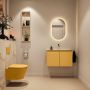 Mondiaz Toiletmeubel Ture Dlux | 80 cm | Meubelkleur Ocher | Eden wastafel Frappe Midden | Zonder kraangat - Thumbnail 4