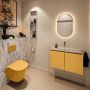 Mondiaz Toiletmeubel Ture Dlux | 80 cm | Meubelkleur Ocher | Eden wastafel Glace Midden | Zonder kraangat - Thumbnail 3