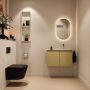Mondiaz Toiletmeubel Ture Dlux | 80 cm | Meubelkleur Oro | Eden wastafel Ostra Rechts | Zonder kraangat - Thumbnail 4