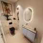 Mondiaz Toiletmeubel Ture Dlux | 80 cm | Meubelkleur Plata | Eden wastafel Frappe Links | Zonder kraangat - Thumbnail 2