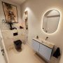 Mondiaz Toiletmeubel Ture Dlux | 80 cm | Meubelkleur Plata | Eden wastafel Frappe Rechts | Zonder kraangat - Thumbnail 2