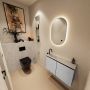 Mondiaz Toiletmeubel Ture Dlux | 80 cm | Meubelkleur Plata | Eden wastafel Opalo Links | 1 kraangat - Thumbnail 2