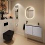 Mondiaz Toiletmeubel Ture Dlux | 80 cm | Meubelkleur Plata | Eden wastafel Opalo Links | 1 kraangat - Thumbnail 3
