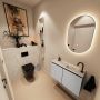 Mondiaz Toiletmeubel Ture Dlux | 80 cm | Meubelkleur Plata | Eden wastafel Ostra Rechts | 1 kraangat - Thumbnail 2
