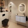 Mondiaz Toiletmeubel Ture Dlux | 80 cm | Meubelkleur Plata | Eden wastafel Ostra Rechts | 1 kraangat - Thumbnail 3