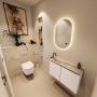Mondiaz Toiletmeubel Ture Dlux | 80 cm | Meubelkleur Rosee | Eden wastafel Frappe Links | 1 kraangat - Thumbnail 2
