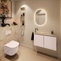 Mondiaz Toiletmeubel Ture Dlux | 80 cm | Meubelkleur Rosee | Eden wastafel Frappe Links | 1 kraangat - Thumbnail 3
