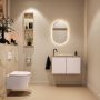 Mondiaz Toiletmeubel Ture Dlux | 80 cm | Meubelkleur Rosee | Eden wastafel Frappe Links | 1 kraangat - Thumbnail 4