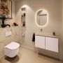 Mondiaz Toiletmeubel Ture Dlux | 80 cm | Meubelkleur Rosee | Eden wastafel Frappe Links | Zonder kraangat - Thumbnail 3