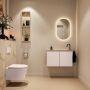 Mondiaz Toiletmeubel Ture Dlux | 80 cm | Meubelkleur Rosee | Eden wastafel Frappe Rechts | 1 kraangat - Thumbnail 4