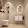 Mondiaz Toiletmeubel Ture Dlux | 80 cm | Meubelkleur Rosee | Eden wastafel Frappe Rechts | Zonder kraangat - Thumbnail 4