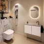 Mondiaz Toiletmeubel Ture Dlux | 80 cm | Meubelkleur Rosee | Eden wastafel Glace Rechts | 1 kraangat - Thumbnail 3