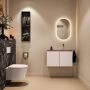Mondiaz Toiletmeubel Ture Dlux | 80 cm | Meubelkleur Rosee | Eden wastafel Lava Rechts | Zonder kraangat - Thumbnail 4