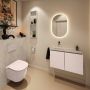 Mondiaz Toiletmeubel Ture Dlux | 80 cm | Meubelkleur Rosee | Eden wastafel Opalo Links | Zonder kraangat - Thumbnail 3