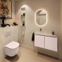 Mondiaz Toiletmeubel Ture Dlux | 80 cm | Meubelkleur Rosee | Eden wastafel Ostra Links | Zonder kraangat - Thumbnail 3