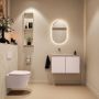 Mondiaz Toiletmeubel Ture Dlux | 80 cm | Meubelkleur Rosee | Eden wastafel Ostra Links | Zonder kraangat - Thumbnail 4
