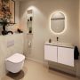 Mondiaz Toiletmeubel Ture Dlux | 80 cm | Meubelkleur Rosee | Eden wastafel Ostra Midden | Zonder kraangat - Thumbnail 3