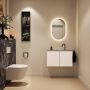 Mondiaz Toiletmeubel Ture Dlux | 80 cm | Meubelkleur Talc | Eden wastafel Lava Midden | 1 kraangat - Thumbnail 4