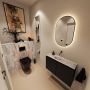 Mondiaz Toiletmeubel Ture Dlux | 80 cm | Meubelkleur Urban | Eden wastafel Glace Midden | Zonder kraangat - Thumbnail 2