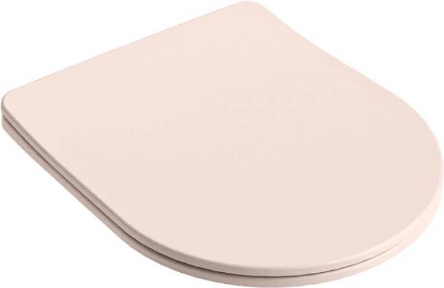 Mondiaz Toiletzitting Lavie | Sofclose met quick-release | Duroplast | Rosee