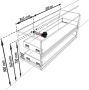 Mondiaz VICA Badkamermeubelset 120cm 2 lades wasbak Cloud links 1 kraangat solid surface washed oak PC75341249 - Thumbnail 5