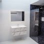 Mondiaz VICA Badkamermeubelset 100cm 2 lades wasbak Cloud midden 1 kraangat solid surface carrara marmer PC75341587 - Thumbnail 4