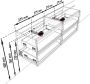 Mondiaz VICA Badkamermeubelset 150cm 4 lades wasbak Cloud dubbel 0 kraangaten solid surface talc PC75341142 - Thumbnail 4