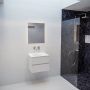 Mondiaz VICA Badkamermeubelset 60cm 2 lades wasbak Cloud midden 0 kraangaten solid surface talc PC75341052 - Thumbnail 4