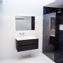Mondiaz VICA Badkamermeubelset 100cm 2 lades wasbak Cloud links 0 kraangaten solid surface urban PC75341502 - Thumbnail 4