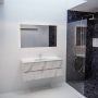 Mondiaz VICA Badkamermeubelset 120cm 2 lades wasbak Denia midden 1 kraangat keramiek carrara marmer PC75341579 - Thumbnail 2